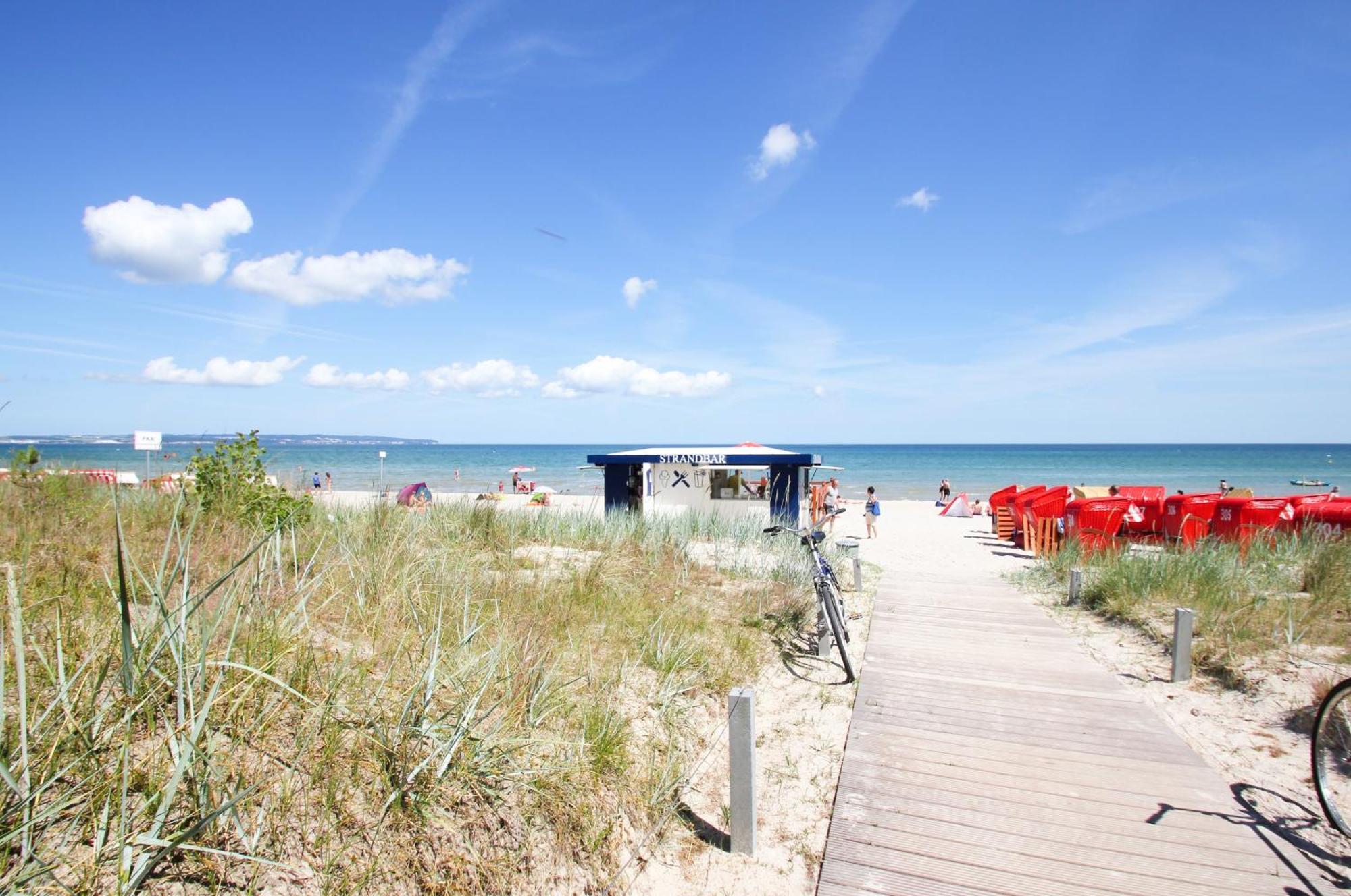 Aparthotel Ostsee Fewo 36 Balkon, Meerblick, Strand بينز المظهر الخارجي الصورة