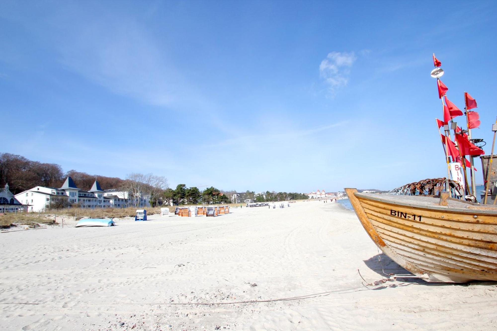 Aparthotel Ostsee Fewo 36 Balkon, Meerblick, Strand بينز المظهر الخارجي الصورة